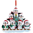 thumbnail image 1 of Árbol De Navidad Personalizado Pingüino Familia Adorno Diy Madera Manuscrita Decoración Colgantes Para Regalo De Navidad Moyic HA040828-04, 1 of 6