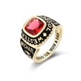 thumbnail image 2 of Mementos PJM Custom Men's Class Ring Sterling Silver for High School & College-Gold Plated-Elite, 2 of 6