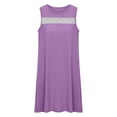 thumbnail image 7 of STETMN Women's Sleeveless Tank Dress Hollow Crewneck Solid Dresses Casual Summer Knee Length Dress, 7 of 7
