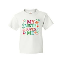 Inktastic My Auntie Loves Me Girls Youth T-Shirt