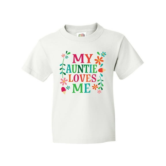 Inktastic My Auntie Loves Me Girls Youth T-Shirt