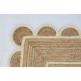 thumbnail image 4 of KLAVATE Natural Jute Hand Braided Scalloped Area Rug, 4 of 5