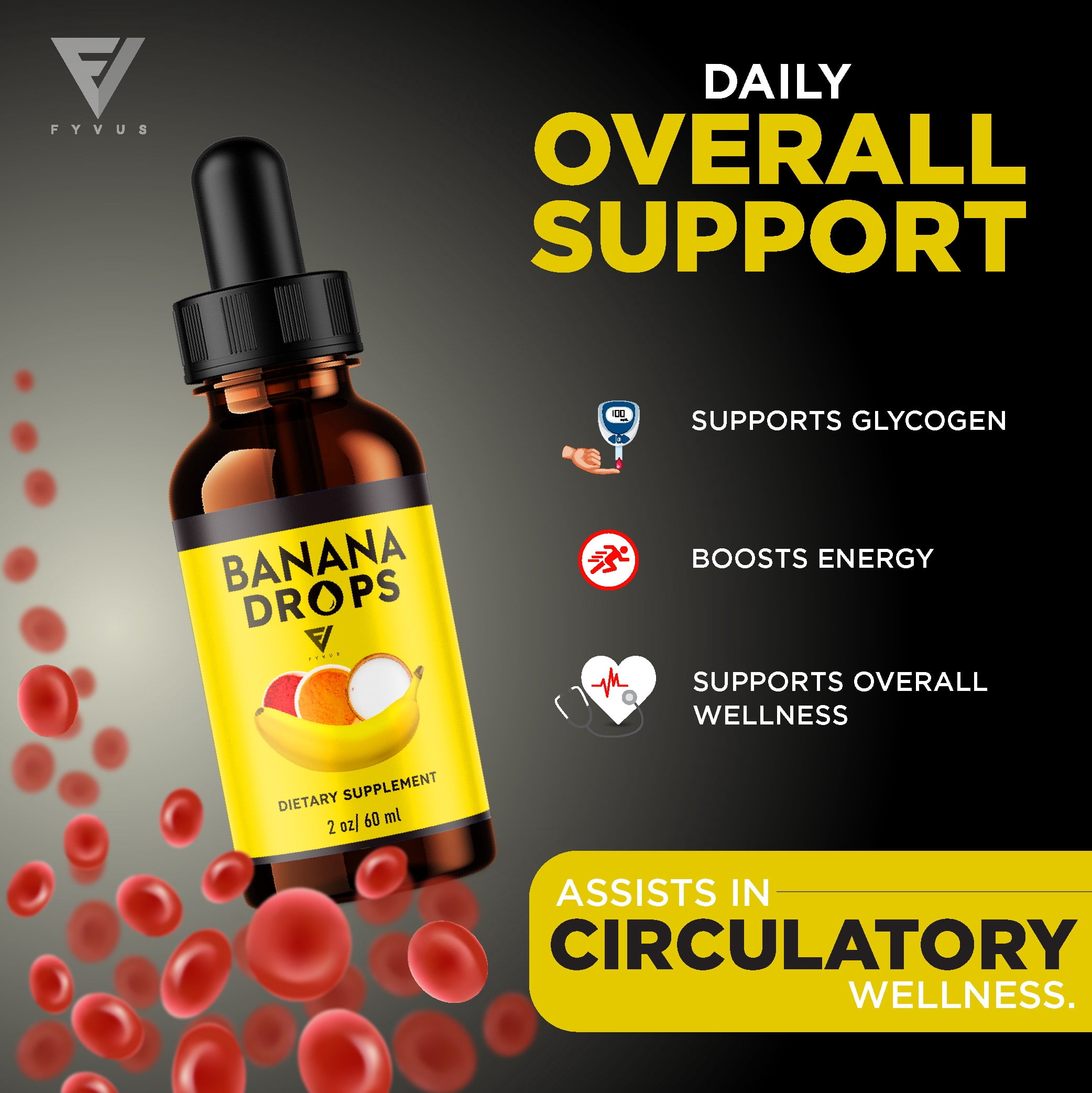 (2 Pack) Banana Drops Dietary Supplement BananaDrops Weight Management, BananaDrops Advanced Formula (4oz)