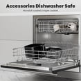 thumbnail image 2 of 6QT Square Air Fryer with Viewing Window, 12-in-1 Digital Oven for Roast, Bake, Dehydrate, Pink, 2 of 6