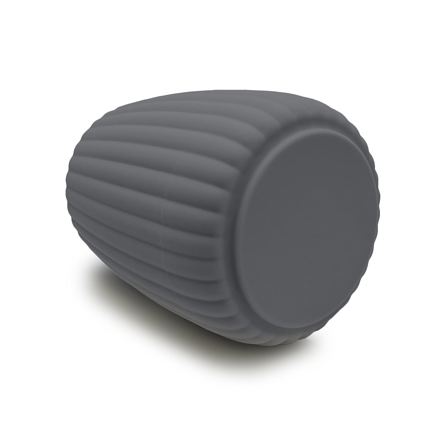 (3 pack) Mainstays Rubberized Plastic Ribbed Toothbrush Holder, Gray