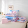 thumbnail image 6 of jejeloiu 3D Anime Girl 7pcs Bedding Comforter Set,Cute Rabbit Gifts Queen Bedding Sets For Princess Kids Reversible, 6 of 8
