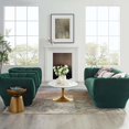 thumbnail image 2 of Tufted Armchair and Sofa Set, Velvet, Green, Modern Contemporary Urban Design, Living Lounge Room Hotel Lobby Hospitality, 2 of 6