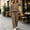 Brown, variant on Women's Gingham Plaid Two Piece Set Long Sleeve Peplum Top and Wide Leg Pants with Pockets for Home Travel Daily Wear