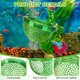 thumbnail image 3 of Uxcell Redondo Acuario Flotante Betta Escondite 1-Pack, Hamaca para Peces Betta, Juego de Camuflaje para Decoraciones de Acuario, Tamaño S, Verde, 3 of 6