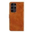 thumbnail image 3 of Designed for Samsung Galaxy S21 Ultra Case Wallet, Men Women Flip Folio Cover with PU Leather Stand Credit Card Holders Slots Wrist Strap Magnetic Clasp Phone Case for Samsung Galaxy S21 Ultra, Brown, 3 of 10