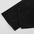 thumbnail image 6 of VBARHMQRT Female High Waisted Stretch Jeans for Women Women Pants Denim Button Elastic Pocket Waist Jeans Trousers High Loose Women's Jeans Stretchy Jeans for Women Straight Leg Womens Baggy Jeans, 6 of 7