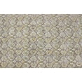 thumbnail image 3 of Casavani Hand Block Printed Cotton Floor Rug,Yellow 5x7 feet, 3 of 6