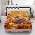 thumbnail image 5 of Qpednta Thanksgiving Duck Sheets Set, Breathable All‑Season 3 Pieces Bedding Sets 1 Fitted Sheet with 2 Pillowcases, Wrinkle‑Resistant Machine Washable Bed Sheets for Multiple Room Styles, 5 of 7