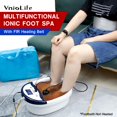 thumbnail image 2 of VnioLife Máquina de desintoxicación de baño de pies iónico, limpieza de baño de pies de desintoxicación de iones, spa de desintoxicación de pies con pantalla LED con cinturón calentado, correa para la, 2 of 5