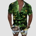 thumbnail image 5 of Mens Polos Shirts St. Patricks'S Day Short Sleeve 3D Printing Hawaii Tnak Top for Men,BK3,M, 5 of 6