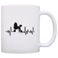 thumbnail image 1 of ThisWear Poodle Gifts for Women Dog Lover Heartbeat Poodle Themed Gifts Dog Poodle Lover 11 ounce Coffee Mug, 1 of 4