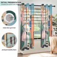 thumbnail image 3 of Yayeee Window Curtains Light Filtering 63"x42" Grommet Panel Pair Home Living Room Decor, Art City, 3 of 7
