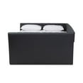 thumbnail image 4 of Baxton Studio Delora Queen Size Dark Grey Lit de Repos Rembourré avec Gigogne, 4 of 11