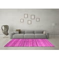 thumbnail image 3 of Ahgly Company Indoor Square Abstract Pink Contemporary Area Rugs, 7' Square, 3 of 4