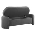 thumbnail image 3 of Accent Chair Bench, Dark Grey Gray, Fabric, Living Kitchen Cafe Bistro Hospitality Restaurant, Modern Contemporary HB34377, 3 of 8