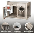 thumbnail image 3 of Vitesse 44 inch Large Dog Crate Furniture, Wooden Dog Kennel End Table with Storage Drawers, Decorative Pet Crates Dog House Indoor for Dogs, 3 of 7