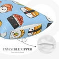 thumbnail image 5 of EasygdpKawaii Sushi Polyester Fiber Double-Sided Pillowcase,Super Soft,Comfortable And Luxurious Pillowcase,Not Easy To Break Or Deform- 16"X24", 5 of 9
