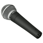 Shure SM58-LC Cardioid Dynamic Vocal Microphone + Extra Two 2 XLR Cables Bundle
