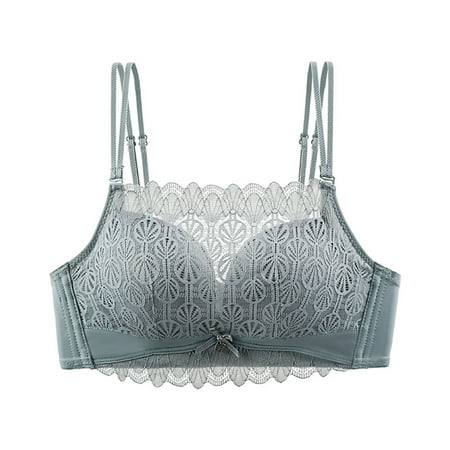 Women s Breathable Lace Thickening Bras  Seamless Support  Underwire  Wire-Free  Comfortable  for Daily Wear  Sports Bra  Nursing  Maternity  Seamless Seamless  Plus Size Bras for Women | Gray L