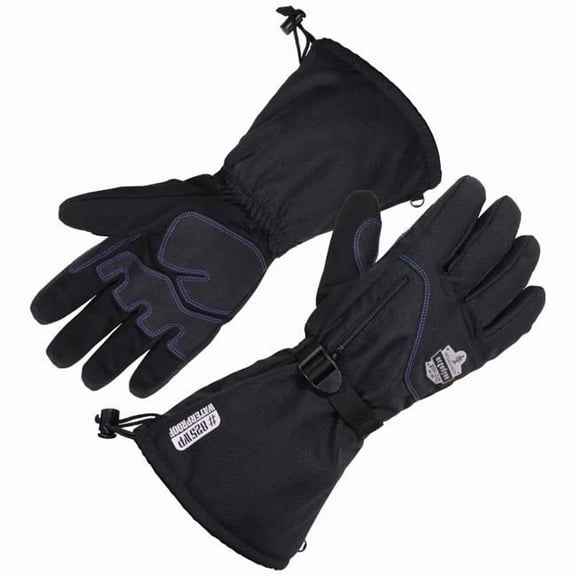 ProFlex 17605 Thermal Waterproof Winter Work Gloves, Black - Extra Large