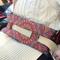 thumbnail image 2 of Paisley Floral Mandala Post Surgery Mastectomy Pillow - Seatbelt Cushion for Car - Chest Protector with Traditional Sacred Pattern, 2 of 4