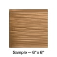 thumbnail image 1 of FASÄDE Ripple Decorative Vinyl Backsplash Panel in Polished Copper (6X6 Inch Sample, 1 of 5