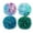 Style D, variant on Scheam Bath Sponge Shower Loofahs (60g/pcs) Mesh Pouf Bath Scrunchies Body Wash Puff Pack of 4 for Christmas Gift