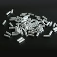 thumbnail image 7 of UDIYO 50Pcs Solid Fishing Line Tube Single Double Barrel Aluminium Anti Rust Crimping Loop Sleeve for Angling, 7 of 7