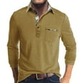 thumbnail image 2 of Siilsaa Men's Quarter Zip Up Pullover Slim Fit Lightweight Mock Neck Long Sleeve Sweaters Yellow,XL, 2 of 5