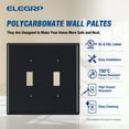 thumbnail image 2 of Wall Plate Midsize Toggle ,2 Gang,Black (10-Pack), 2 of 6