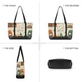 thumbnail image 6 of FORMRS Canvas Laptop Tote Bag for Women with 15.6" Computer Compartments Shoulder Handbag, Beige Cats Reading, 6 of 7