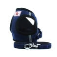 thumbnail image 4 of PULLIMORE Dog Harness And Leash Set Adjustable Reflective Soft Corduroy Pet Vest For Night Walking Puppy Kitten (M, Blue), 4 of 9