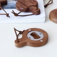 thumbnail image 2 of Bottle Opener Magnetic Cartoon Pattern Manual Wooden Hanging Hole Refrigerator Paste Beer Opener Kitchen Gadgets, 2 of 7