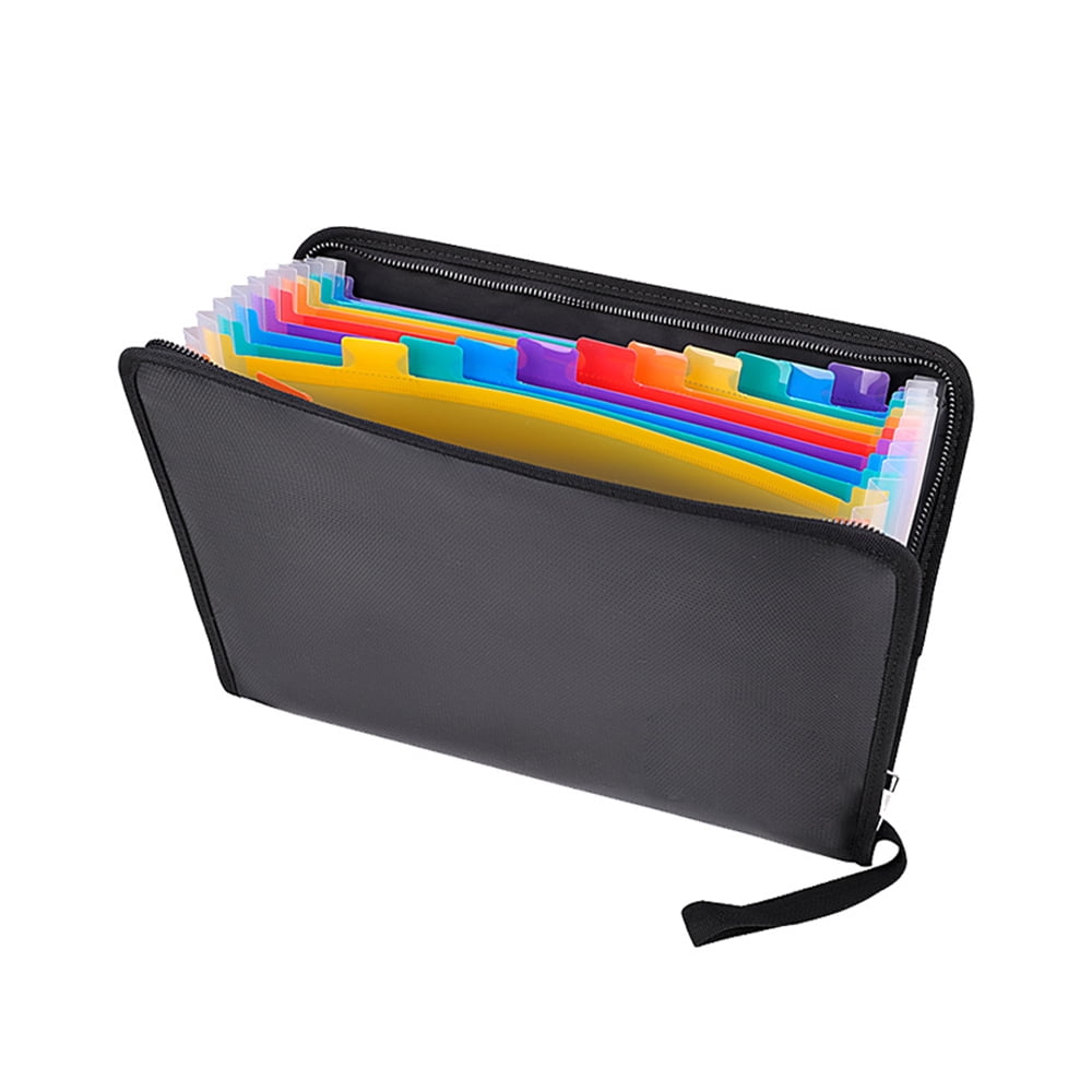 File Organizer Bags,Fireproof Document Bag with Money Bag,Home Office Travel  Safe Bag with Lock,Multi-Layer Portable Filing Storage for Important File  Certificates Legal Documents,