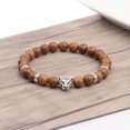 thumbnail image 2 of HOOUN Fashion Men's 8MM Multilayer Wooden Beaded Elasticity Charm Women's Bracelets-75, 2 of 4