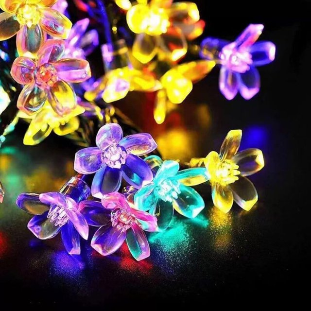 Cadena de luces solares para exteriores, 8 modos de iluminación, luces de hadas, energía solar Luces de patio con energía solar para jardín, patio, fiesta, boda, vacaciones, Navidad (5 metros, 20 luce