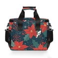 thumbnail image 7 of FORMRS Insulated Cooler Bag 24 Cans Capacity Soft Leakproof Lunch Box with Side Pockets, Christmas Berries, 7 of 7