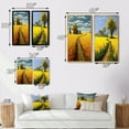 thumbnail image 4 of Designart "Scenic Countryside Spring Fields Journey II" Meadow Framed Wall Art Set Of 2 - Traditional Yellow Gallery Wall Frame Set For Home Decor, 4 of 6