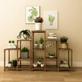 thumbnail image 6 of Plant Stand Plant Shelf,Wood Plant Stands Multi-Functional Creative Plant Shelves for Multiple Plant for Indoor Outdoor Garden Balcony Living Room Office 7 Pots, 6 of 10