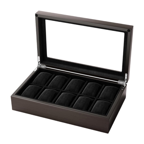 Caja organizadora de relojes Strade Fareast Limited Caja portátil para regalo de cumpleaños Contenedor multifuncional Estuche de exhibición de joyas 10 ranuras