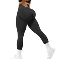 thumbnail image 1 of Las polainas deportivas de la compresión de las mujeres, pantalones opacos de la yoga del extremo del scrunch, 1 of 4