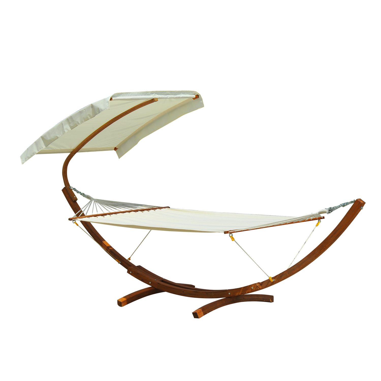 Outsunny Freestanding Hammock, Brown