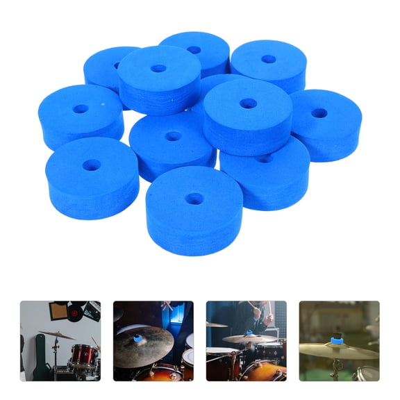 Milisten Drum Cymbal Felt Pads Soft Comfortable Multifunctional 12Pcs