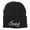 Black, variant on White SWAG Embroidered Long Beanie - Navy OSFM