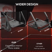 Supllueer Stable Racing Simulator Cockpit Adjustable With Gaming Red Seat Fits Logitech G920 G923 Thrustmaster Fanatec.Excluding electronic devices